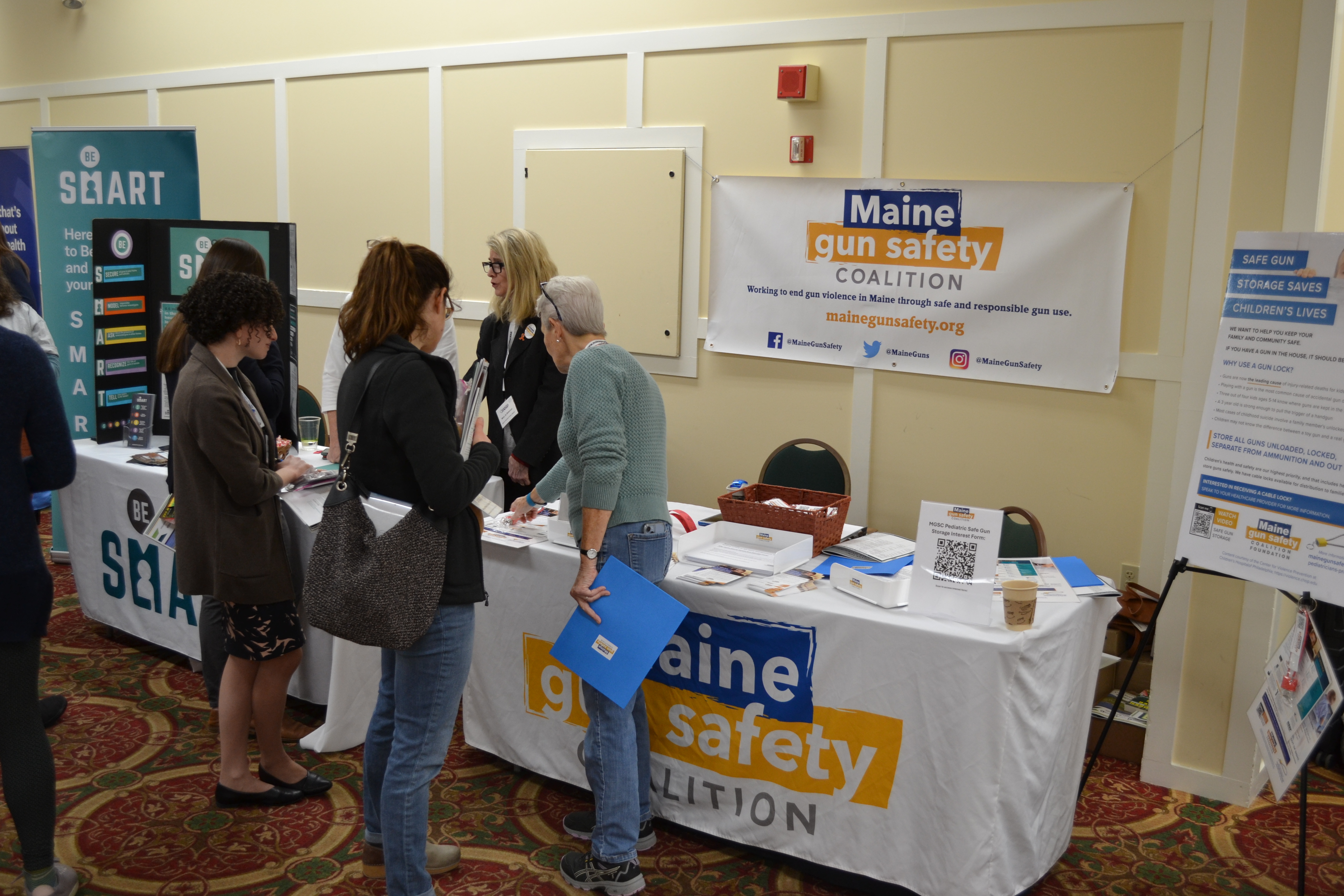 Maine Gun Safety Coalition and Be Smart Exhibits