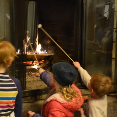 S'mores on the fire